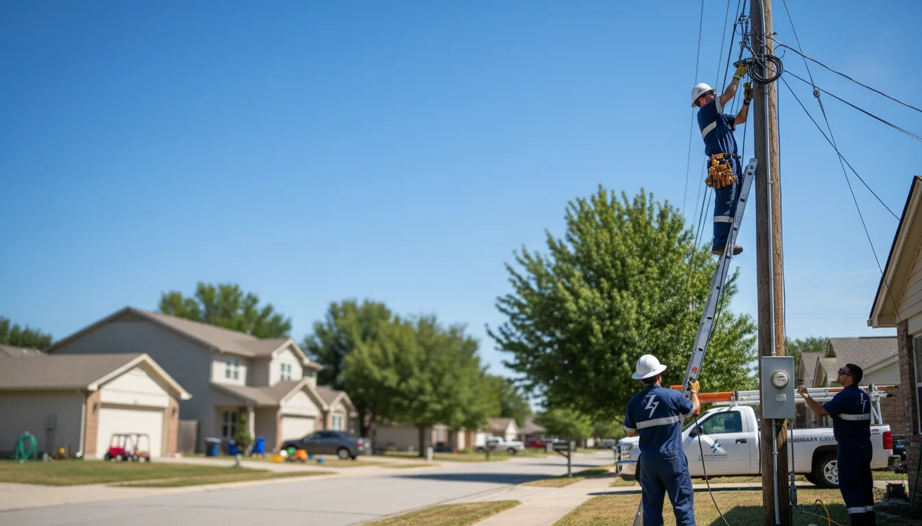 Residential electrician providing installation services in Oxford, NE